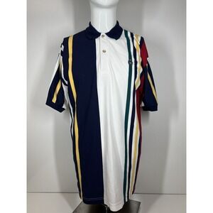 Vintage Knights of Round Table Polo Rugby Short Sleeve Shirt Mens Size Large